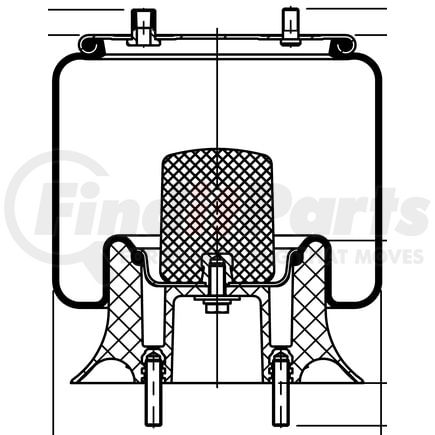 ContiTech 77616 Suspension Air Spring Kit 9 9K-15 P 1298