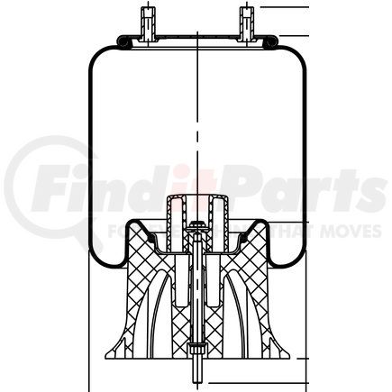 64697 by CONTITECH - Suspension Air Spring Kit - 12-19" Ride Height, 6800 lbs at 100 PSI, 5400 lbs at 80 PSI (AS9619)