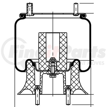 ContiTech 75007 Suspension Air Spring Kit 9 9M-13 P 1156