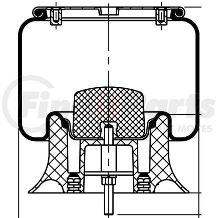 ContiTech 77202 Suspension Air Spring Kit 9 9M-13 P 1283