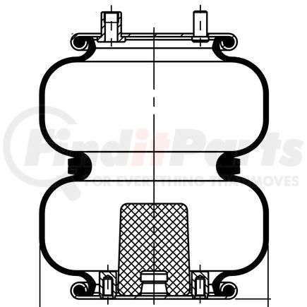 64555 by CONTITECH - Air Suspension Spring