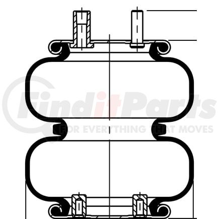ContiTech 64556 Suspension Air Spring Kit FD 200-25 507