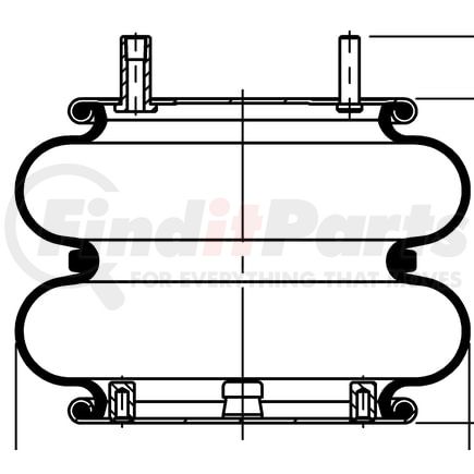 ContiTech 64491 Suspension Air Spring Kit FD 330-22 343