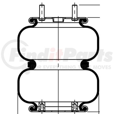 ContiTech 64622 Suspension Air Spring Kit FD 200-25 721
