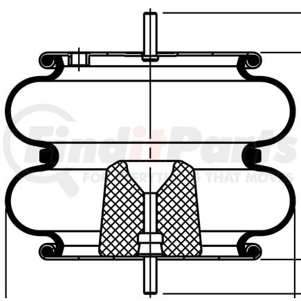 ContiTech 64499 Suspension Air Spring Kit FD 330-22 471