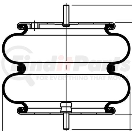 ContiTech 64500 Suspension Air Spring Kit FD 330-22 472