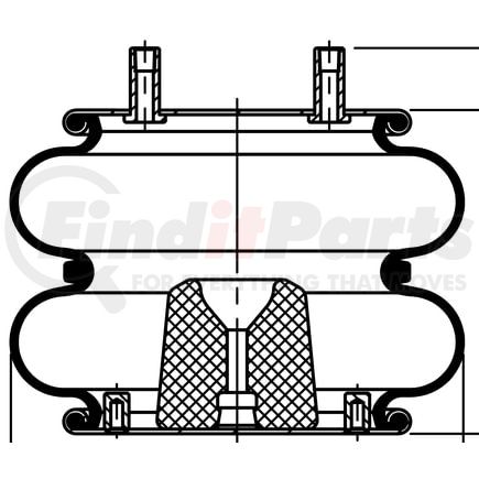 ContiTech 64502 Suspension Air Spring Kit FD 330-22 540