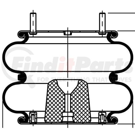 ContiTech 64495 Suspension Air Spring Kit FD 330-22 365