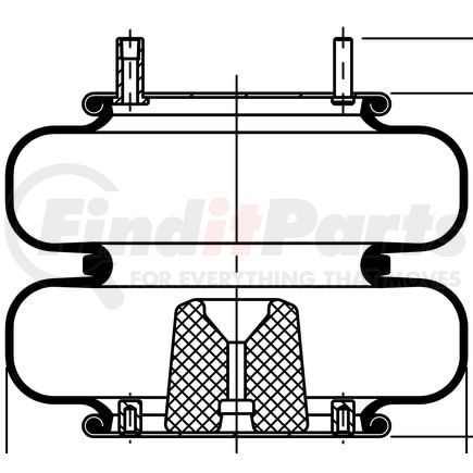 ContiTech 64534 Suspension Air Spring Kit FD 330-30 370