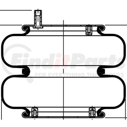 ContiTech 64535 Suspension Air Spring Kit FD 330-30 371