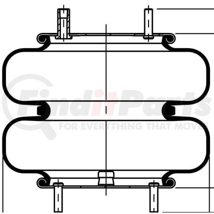 ContiTech 64537 Suspension Air Spring Kit FD 330-30 373