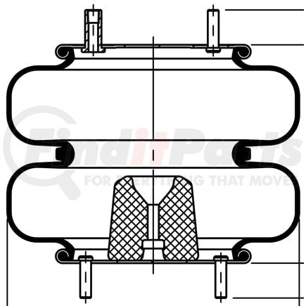 ContiTech 64539 Suspension Air Spring Kit FD 330-30 502