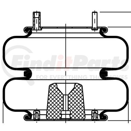 ContiTech 64540 Suspension Air Spring Kit FD 330-30 512