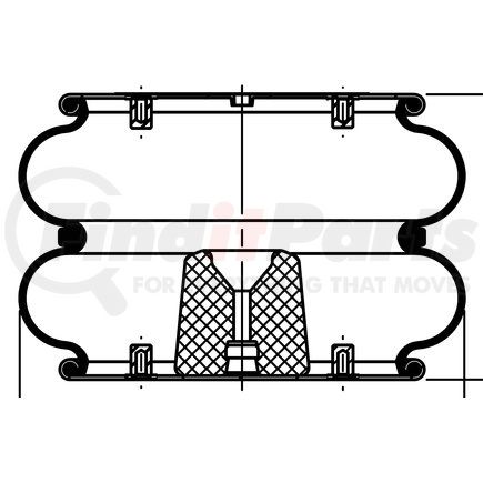 64545 by CONTITECH - Air Suspension Spring