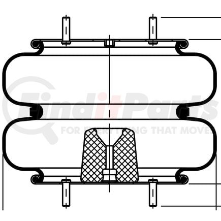 ContiTech 64592 Suspension Air Spring Kit FD 530-30 519