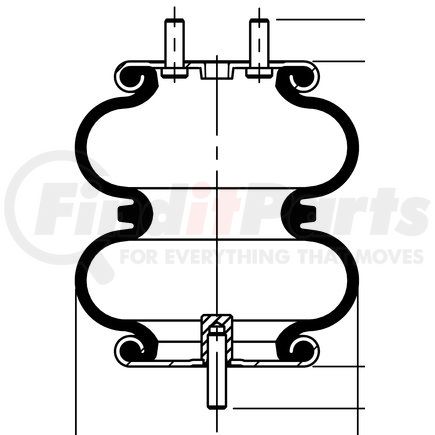 66660 by CONTITECH - Air Suspension Spring