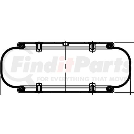 ContiTech 64523 Suspension Air Spring Kit FS 530-14 442