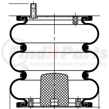 64560 by CONTITECH - Air Suspension Spring