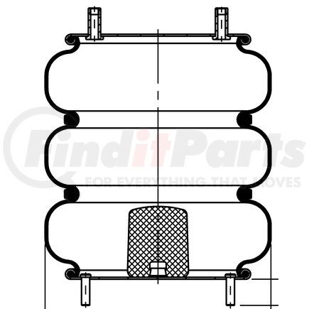 64582 by CONTITECH - Suspension Air Spring Kit - 13 in. Design Height, 15.9 in. Max Diameter, 21.3 in. Max Height