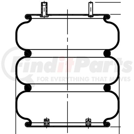 ContiTech 65828 Suspension Air Spring Kit FT 530-35 726