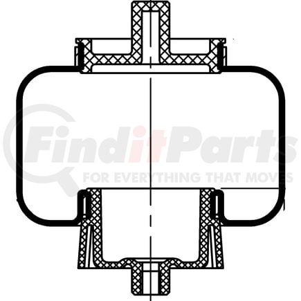 ContiTech 78418 Suspension Air Spring Kit SC29-PG09