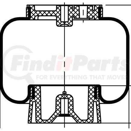 67851 by CONTITECH - Air Spring - VP SC29-W_7.24, 4.7 in. Design Height, 5.4 in. Max Diameter (FS W01-358-7035)