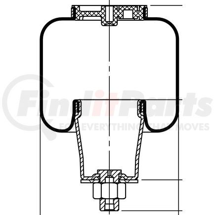 68162 by CONTITECH - Air Spring Cabin - SC29-Y036 (Paccar T81)