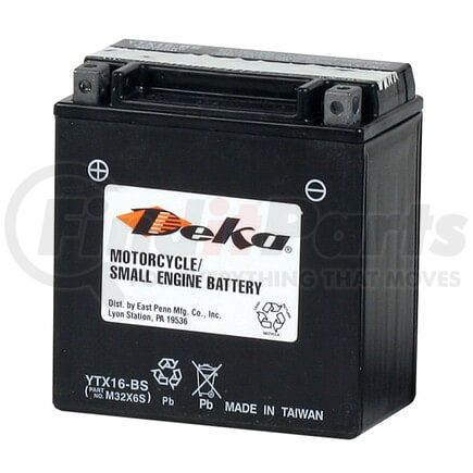 Deka Battery Terminals YTX16-BSFP Vehicle Battery 12 Volt Standard AGM Power Sports Battery