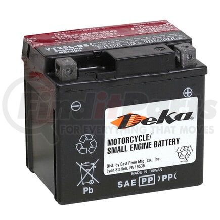 Deka Battery Terminals YTX5LBSFP Vehicle Battery 12 Volt Standard AGM Power Sports Battery