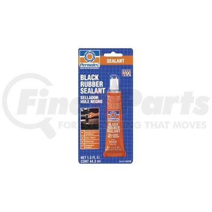 80338 by PERMATEX - Black Rubber Sealant