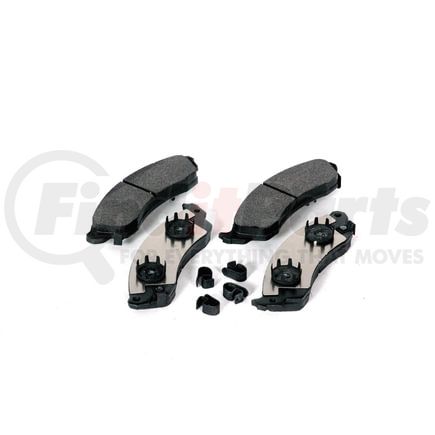 Custom Accessories AXCD412 Disc Brake Pad Set - Front, Ceramic, with Hardware and Wear Sensors, FMSI D412