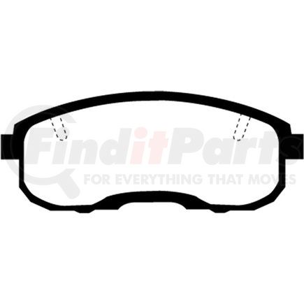 Custom Accessories AXCD653 Disc Brake Pad Set - Front, Ceramic, FMSI D653