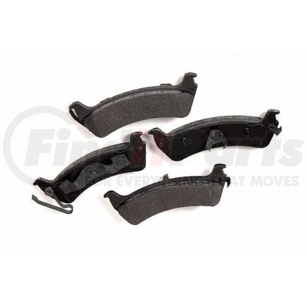 Custom Accessories AXCD666 Disc Brake Pad Set - Rear, Ceramic, with Shims, FMSI D666/D713