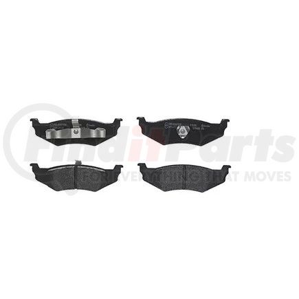 Custom Accessories AXCD641 Disc Brake Pad Set - Rear, Ceramic, with Hardware, FMSI D641