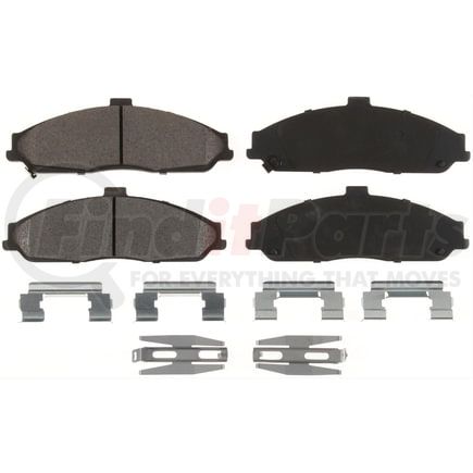 Custom Accessories AXCD731 Disc Brake Pad Set - Front, Ceramic, with Hardware, FMSI D731