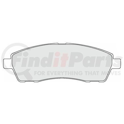Custom Accessories AXCD757 Disc Brake Pad Set - Rear, Ceramic, without Hardware, FMSI D757