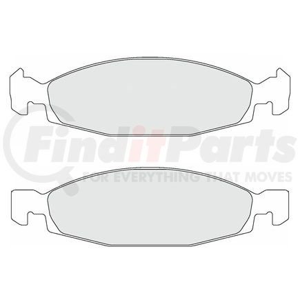 Custom Accessories AXCD790 Disc Brake Pad Set - Front, Ceramic, with Hardware, FMSI D790/D942
