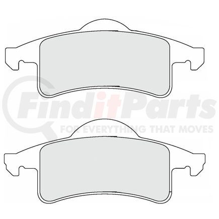 Custom Accessories AXCD791 Disc Brake Pad Set - Rear, Ceramic, with Wear Sensors, FMSI D791