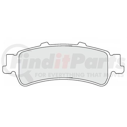 Custom Accessories AXCD792 Disc Brake Pad Set - Rear, Ceramic, without Hardware, FMSI D792
