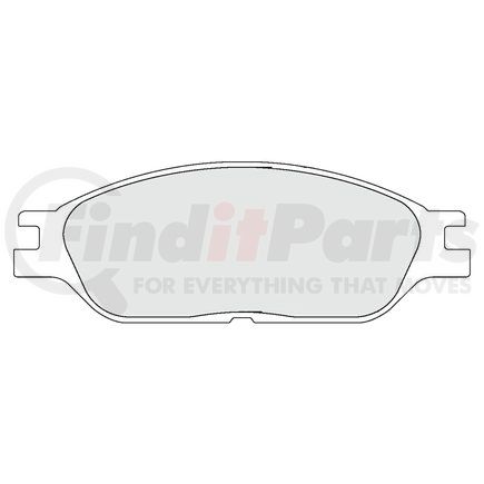 Custom Accessories AXCD803 Disc Brake Pad Set - Front, Ceramic, without Hardware, FMSI D803