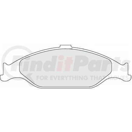 Custom Accessories AXCD804 Disc Brake Pad Set - Front, Ceramic, with Hardware, FMSI D804