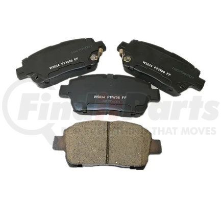Custom Accessories AXCD822 Disc Brake Pad Set - Front, Ceramic, with Hardware, FMSI D822