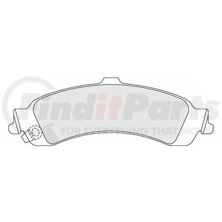 Custom Accessories AXCD834 Disc Brake Pad Set - Rear, Ceramic, without Hardware, FMSI D834