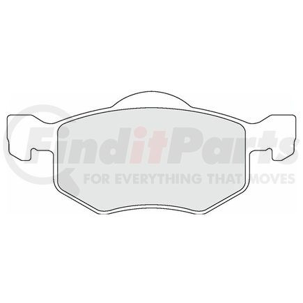 Custom Accessories AXCD843 Disc Brake Pad Set - Front, Ceramic, with Shims and Wear Sensors, FMSI D843