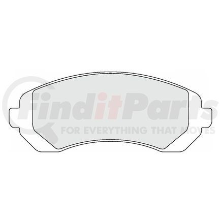 Custom Accessories AXCD844 Disc Brake Pad Set - Front, Ceramic, with Hardware, FMSI D844