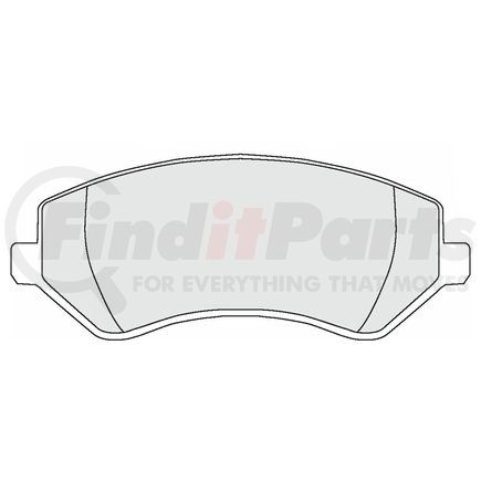 Custom Accessories AXCD856 Disc Brake Pad Set - Front, Ceramic, without Hardware, FMSI D856