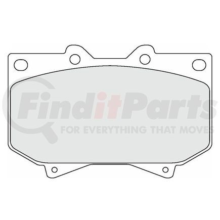 Custom Accessories AXCD812 Disc Brake Pad Set - Front, Ceramic, with Hardware, FMSI D812