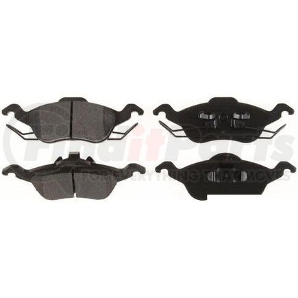 Custom Accessories AXCD816 Disc Brake Pad Set - Front, Ceramic, with Hardware, FMSI D8163