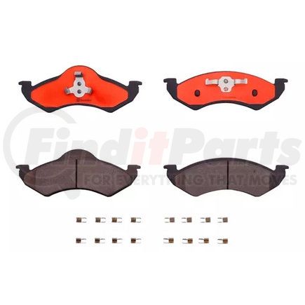 Custom Accessories AXCD820 Disc Brake Pad Set - Front, Ceramic, with Hardware, FMSI D820
