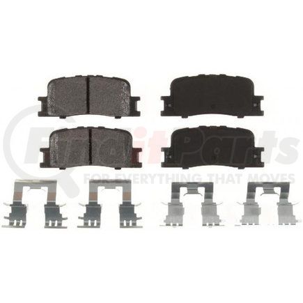 Custom Accessories AXCD885 Disc Brake Pad Set - Rear, Ceramic, with Wear Sensors, FMSI D885